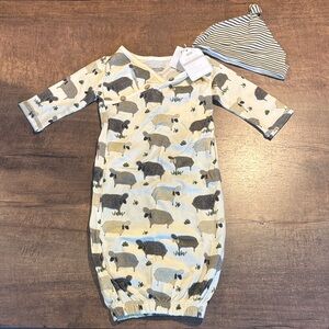 Mud Pie Bamboo Lamb Take Me Home Gift Set NWT 0-3